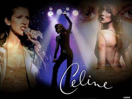 Bel photo:Cline Dion;CONCERT; on la voit de dos;elle est BELLE!et chante trs bien